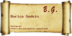 Burics Godvin névjegykártya